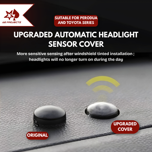 Perodua Toyota Car Upgraded Sensor Cover Automatic Front Headlight Universal
