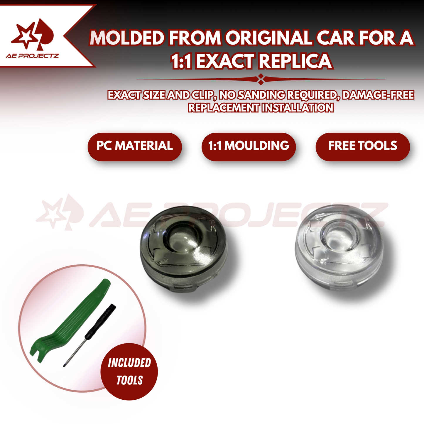 Perodua Toyota Car Upgraded Sensor Cover Automatic Front Headlight Universal